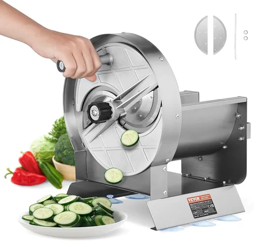 Miniatura 12 de VEVOR Rallador Eléctrico de Queso Fabricante de Ensaladas, Disparador de Ensaladas de 200W, Rebanador Triturador Picador Eléctrico de Vegetales
