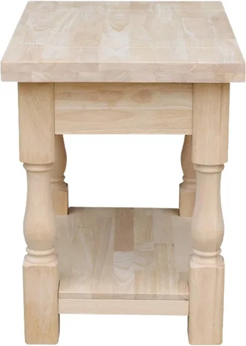 Miniatura 5 de International Concepts - Mesa auxiliar toscana, 19 x 16 pulgadas