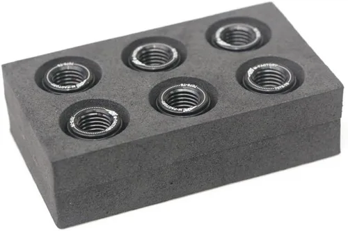 Miniatura 5 de KETABAO Tuercas de piñón de rueda trasera negras compatibles con YZF R1 98-13 R6 03-15 XJ6 S Diversion FZ1 Fazer MT-09 13-18 16 17
