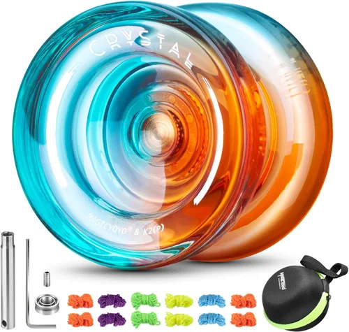 Miniatura 13 de Yoyo profesional sensible para niños principiantes, Yo-Yo de doble propósito para adultos avanzados + Rodamiento extra no sensible de yoyo + 12