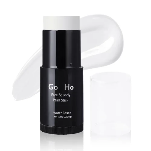 Miniatura 28 de Go Ho Amazon - Barra de pintura facial verde a base de agua, lavable, no tóxica, cobertura completa, pintura corporal en crema para disfraces