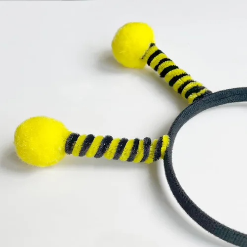 Miniatura 6 de 15 diademas de tentáculo de abeja para fiestas, para niñas, decoración de abejas Amarillo
