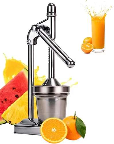 Exprimidor manual de hierro fundido, exprimidor manual de cítricos de acero inoxidable resistente, exprimidor de frutas para limón, naranja,
