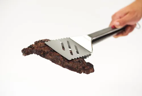 Miniatura 2 de GrillPro 40240 Combinación de Pinzas/Espátula de Acero Inoxidable de 16 Pulgadas, Plateado