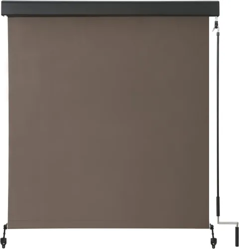 Miniatura 11 de VICLLAX Persiana Enrollable Premium para Exteriores de Tela PVC, Persiana Enrollable Exterior Operada con Manivela con Cenefa Protectora de Aluminio