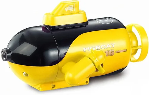 Miniatura 7 de GoolRC Mini submarino de control remoto, juguete submarino RC de 4 canales de control remoto de juguete adelante/buceo, atrás/superficie, giro a