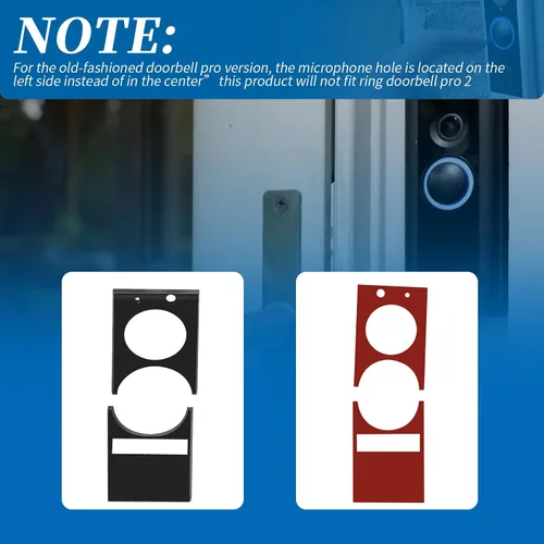 Miniatura 4 de Protector de pantalla de repuesto compatible con Ring Doorbell Pro versión anterior (1 unidad)