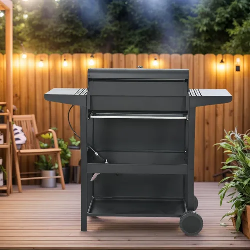 Miniatura 5 de Endark 4 quemadores Parrilla de barbacoa de hierro fundido multiusos de 34,000 BTU Perfecta para cocinar al aire libre, jardín, junto a la Negro
