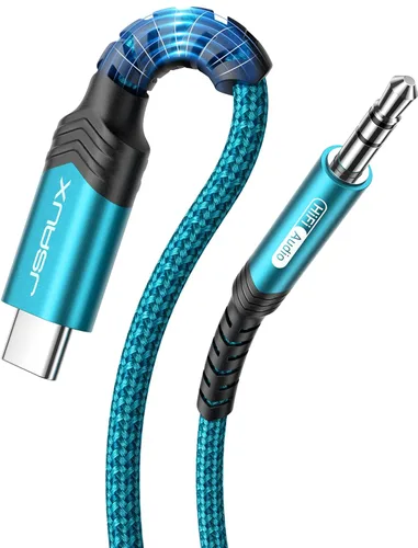 Miniatura 13 de JSAUX - Cable USB C a conector de audio auxiliar de 3,5 mm para iPhone 17 Pro Max/Air [1 m], cable tipo C a auriculares de 3,5 mm para coche estéreo