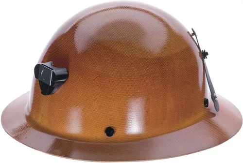 Miniatura 3 de MSA Skullgard - Casco duro de ala completa con suspensión, soporte de lámpara y portacables, hecho de resina fenólica, soporta cargas de calor