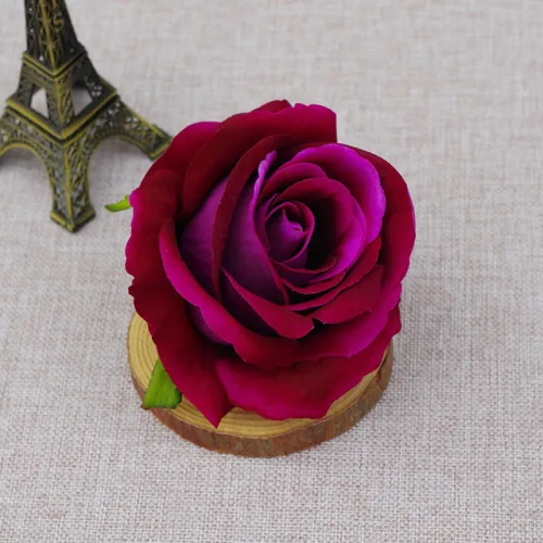 Miniatura 8 de 10 piezas de flores artificiales sin tallo de 3.9 in de cabeza de rosas artificiales estéticas para bodas, ramos, guirnaldas