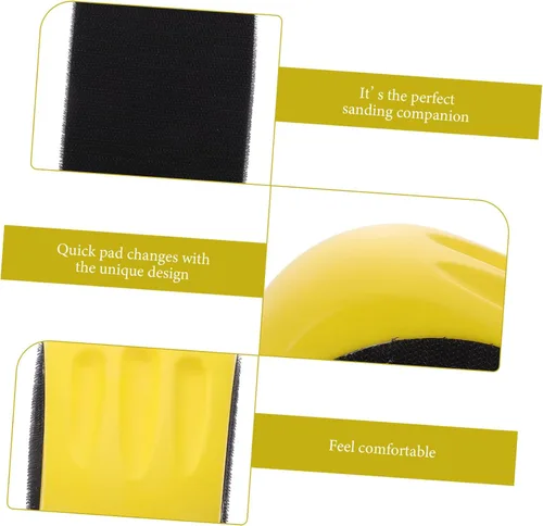 Miniatura 3 de OSALADI Bloque de lijado manual en forma de ratón, almohadilla de pulido de diseño ergonómico para comodidad Material para espacios reducidos