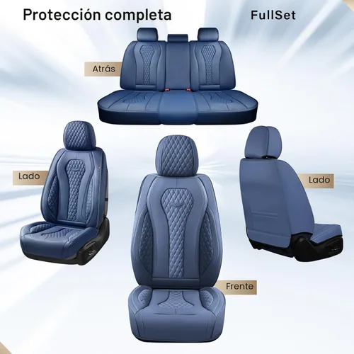 Miniatura 6 de Coverado Fundas de asiento de automóvil, juego completo de fundas de asiento de automóvil, fundas de asiento de automóvil azules, fundas de asiento