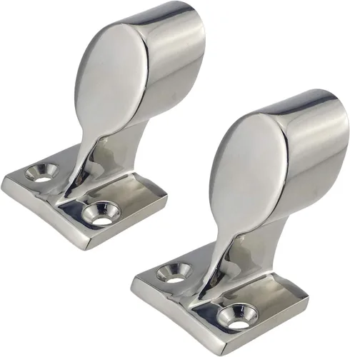 Miniatura 8 de Par Heavy Duty 316SS 60 ° Marine Boat Stanchion Hand Rail Fitting IZQUIERDA-FRONT para tubo de 1