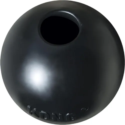 KONG Bola extrema con agujero – Juguete de búsqueda – Juguete duradero para perros para entrenamiento, tiempo de juego interactivo y más – Pelota de
