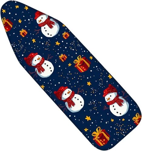 Miniatura 9 de Nuxovilar Funda para tabla de planchar de poliéster de 15 x 54 pulgadas, diseño de hombre de jengibre navideño y golosinas de 15 x 54 pulgadas