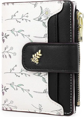 Miniatura 22 de Farcauo Cartera para Mujer delgada con Flores Kawaii, Carteras para Mujeres, Cartera Linda y delgada para Mujeres, Contemporáneo