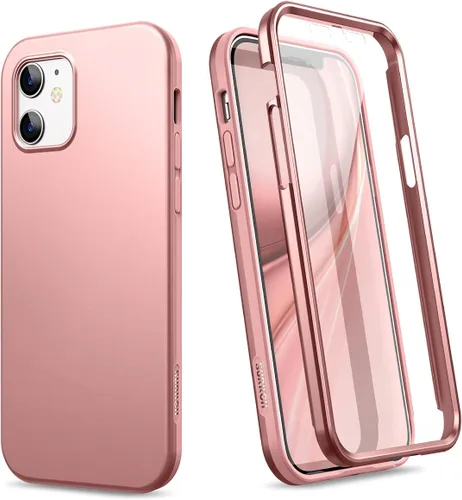 Miniatura 8 de SURITCH Funda compatible con iPhone 12 Mini 2020, [protector de pantalla integrado], protección de cuerpo completo, a prueba de golpes, resistente