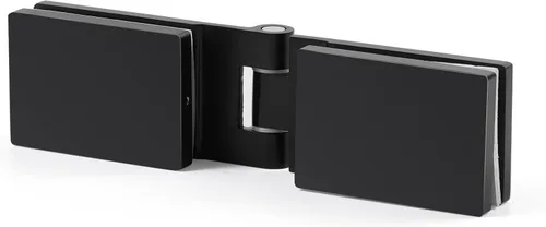Miniatura 9 de Ranbo Bisagra de puerta de vidrio para ducha de 270 grados, acero inoxidable 304 sólido de 0.197 in, montaje de vidrio a vidrio, para puertas sin