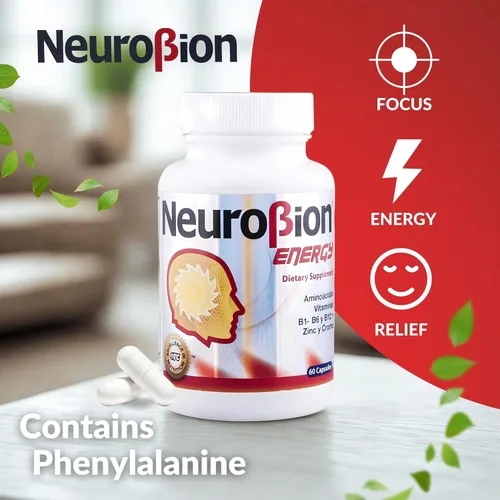 Miniatura 3 de 60 Cápsulas Neurobion Energy - Aminoácidos Vitamina B1 B2 B6 B12 - Aumenta la Alerta Mental y la Resistencia