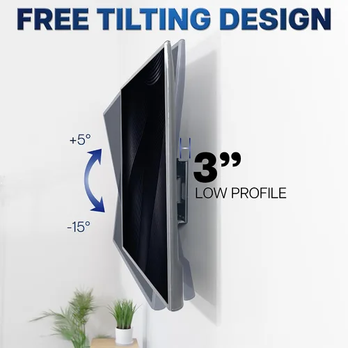 Miniatura 6 de VIVO MOUNT-VW085L soporte de pared articulado para TV de pantalla grande de 43 a 85 pulgadas, para pantallas LCD LED planas y curvas, brazo largo