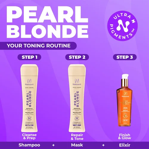 Miniatura 12 de Naissant Set Purple Shampoo & Toning Mask Elimina el cobrizo Neutraliza los tonos amarillos y naranjas Sin parabenos, amoníaco ni sulfato