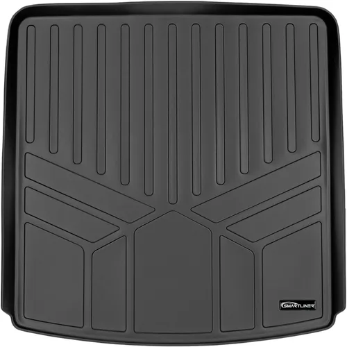 SMARTLINER Tapete para maletero de carga para todo tipo de clima, detrás del asiento de la segunda fila, color negro para Cadillac XT6 2020-2022