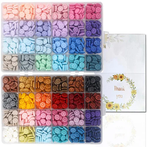 48 cuentas de sello de cera de color, 1400 cuentas de cera de sellado de girasol para manualidades, Navidad, Año Nuevo, invitaciones de boda,