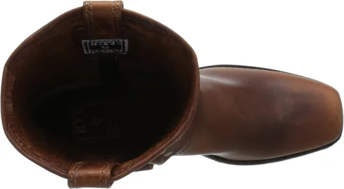 Miniatura 5 de Frye Arnés 8R Botas para mujer hechas de cuero italiano lavado y engrasado con construcción Goodyear Welt, suela de goma y tacón de cuero apilado