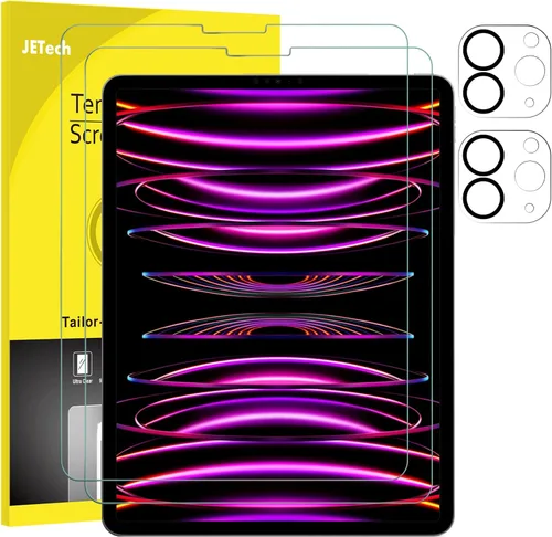 Miniatura 8 de JETech Protector de pantalla para iPad Pro de 11 pulgadas, 2022/2021/2020 (4ª/3ª/2ª generación) con protector de lente de cámara, película de vidrio