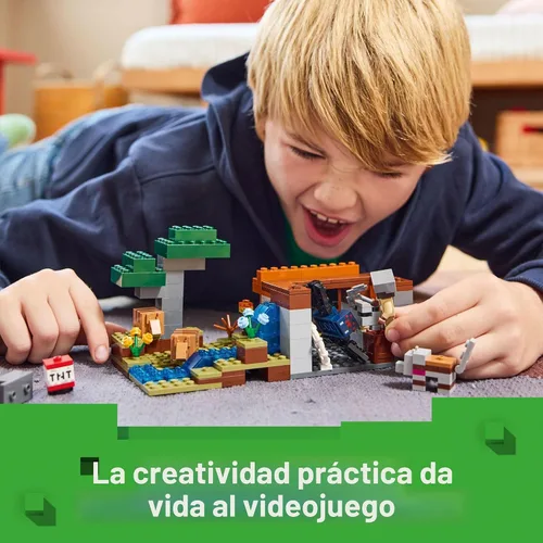 Miniatura 7 de LEGO Minecraft La Expedición Minera del Armadillo - Figuras de Juguete y Set de Juego - Juguete de Construcción de Minecraft para Niños, Niños