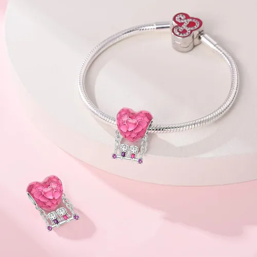 Miniatura 177 de KUNSIR Los abalorios se adaptan a pulseras Pandora para mujer, plata de ley 925, cuentas colgantes de joyería para niñas, dijes de feliz cumpleaños
