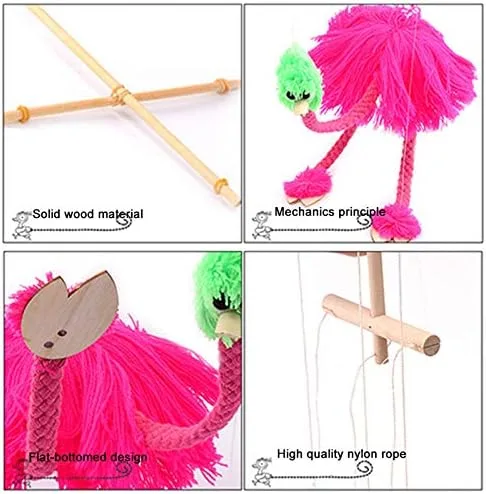 Miniatura 9 de Juguete de marioneta de avestruz, marionetas de cuerda, marionetas de avestruz, marionetas de avestruz, marionetas de avestruz hechas a mano