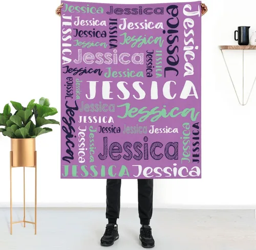 Miniatura 41 de Mantas de bebé personalizadas para niñas y niños con nombre, mantas de bebé personalizadas con nombre, mantas personalizadas para niños, artículos