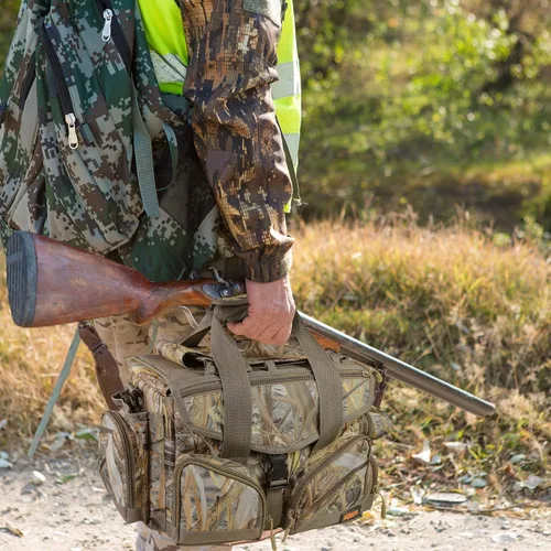 Miniatura 7 de MYDAYS Bolsa ciega de caza, bolsa de lona flotante para caza de patos, aves acuáticas, paloma, Camo, Táctica