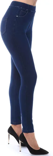 Miniatura 4 de AmélieBoutik Leggings de mezclilla ajustados de cintura alta para mujer