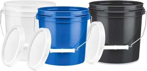 Miniatura 2 de House Naturals Contenedor de plástico de 1 galón con tapa, grado alimenticio, sin BPA, fabricado en Estados Unidos (paquete de 6)
