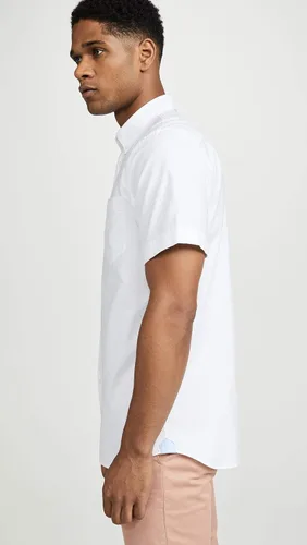 Miniatura 4 de Lacoste Camisa de manga corta Oxford con cuello abotonado y ajuste regular para hombre