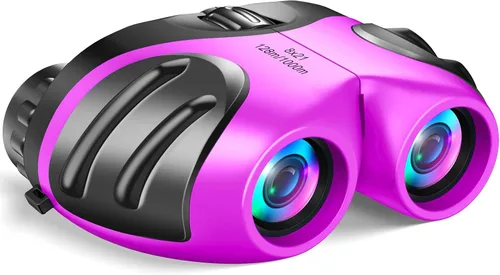 Miniatura 12 de LET'S GO! Binoculares para niños, prismáticos compactos de alta resolución a prueba de golpes