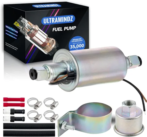 Miniatura 7 de Bomba de combustible eléctrica universal en línea baja presión 4.5-7 psi 12 voltios w/filtro abrazaderas kit E8012S P60430 6414671