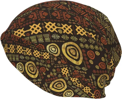Miniatura 11 de Gorro africano holgado para adultos, tejido elástico, de calavera, gorro de invierno para exteriores para mujeres y hombres