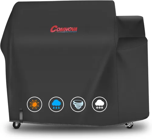 Miniatura 8 de Comnova Funda para Parrilla de Carbón - Resistente e Impermeable para Parrilla Kettle Weber, Parrilla Kettle Cuisinart y Más