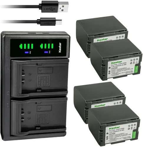 Miniatura 9 de Kastar Paquete de 1 batería CGR-D28 y cargador USB LTD2 de repuesto para Panasonic PV-DV700, PV-DV701, PV-DV702, PV-DV710, PV-DV800, PV-DV800K