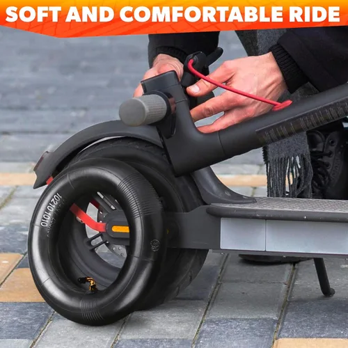 Miniatura 7 de 2 Piezas Tubos Interiores para Neumáticos de Scooter Eléctrico 10x3 pulgadas - Neumático de Scooter Eléctrico 80/65-6 Tubo Interior de 10 Pulgadas