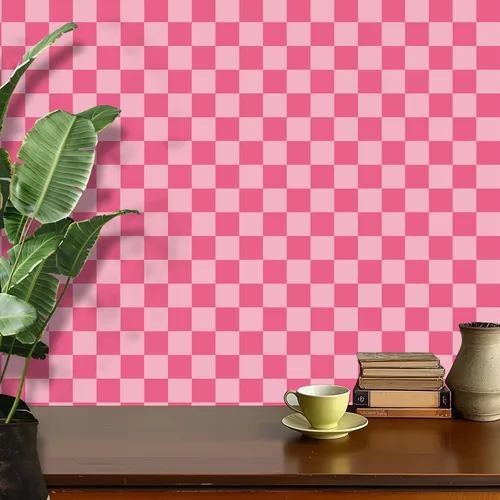 Miniatura 21 de Amiya Papel tapiz a cuadros para despegar y pegar, papel de contacto de mosaico blanco y negro, un juego de 17.3 x 480 pulgadas, moderno papel