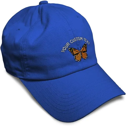 Miniatura 46 de Gorra de béisbol suave con diseño de mariposa monarca, con insectos, bordado de mariposa, de algodón, para hombres y mujeres