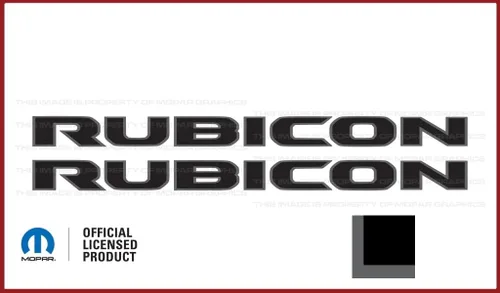 Miniatura 8 de Rubicon Hood - Calcomanía de vinilo para Jeep Rubicon/Gladiator JL/JT (2018-2024) 392 bronce con contorno negro F392BO (juego de 2) FJ5H2