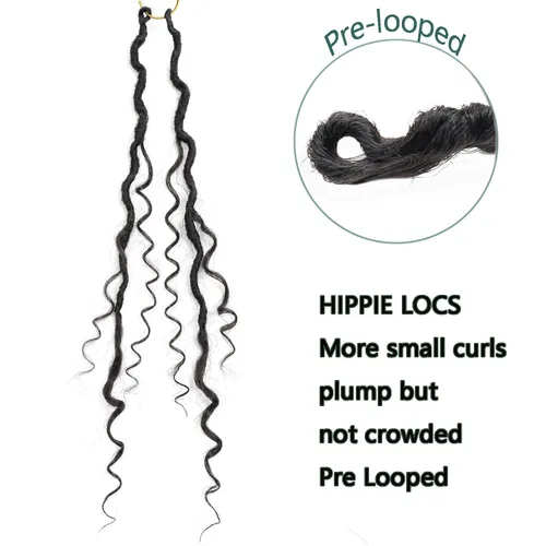 Miniatura 4 de LMZIM Cabello de ganchillo Goddess Locs de 14 pulgadas, 8 paquetes de Faux Locs trenzas de ganchillo para mujeres negras, cabello de ganchillo #2