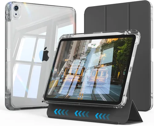 Miniatura 9 de Funda híbrida para iPad Air de 11 pulgadas (M4) 2026/(M3) 2025/(M2) 2024, iPad Air de 5ª/4ª generación 2022/2020 de 10.9 pulgadas con soporte