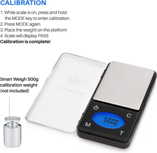 Miniatura 7 de Smart Weigh ZIP600 - Báscula digital ultradelgada de bolsillo de 21.16 oz por 0.00 oz con función de conteo, escala de gramos y escala de onzas